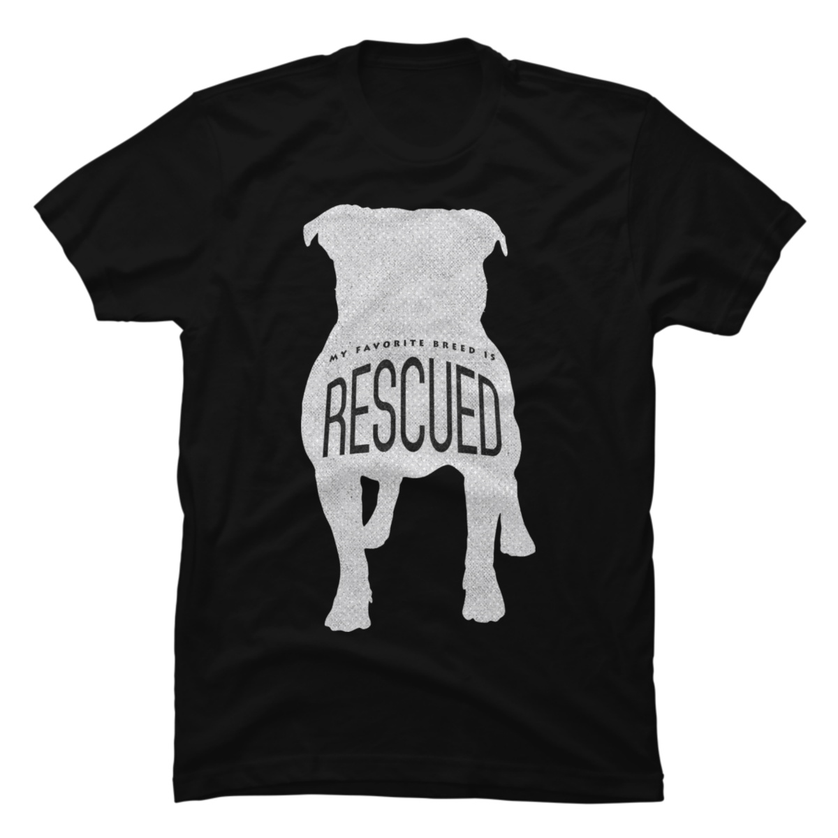 rescue is my favorite breed t-shirt